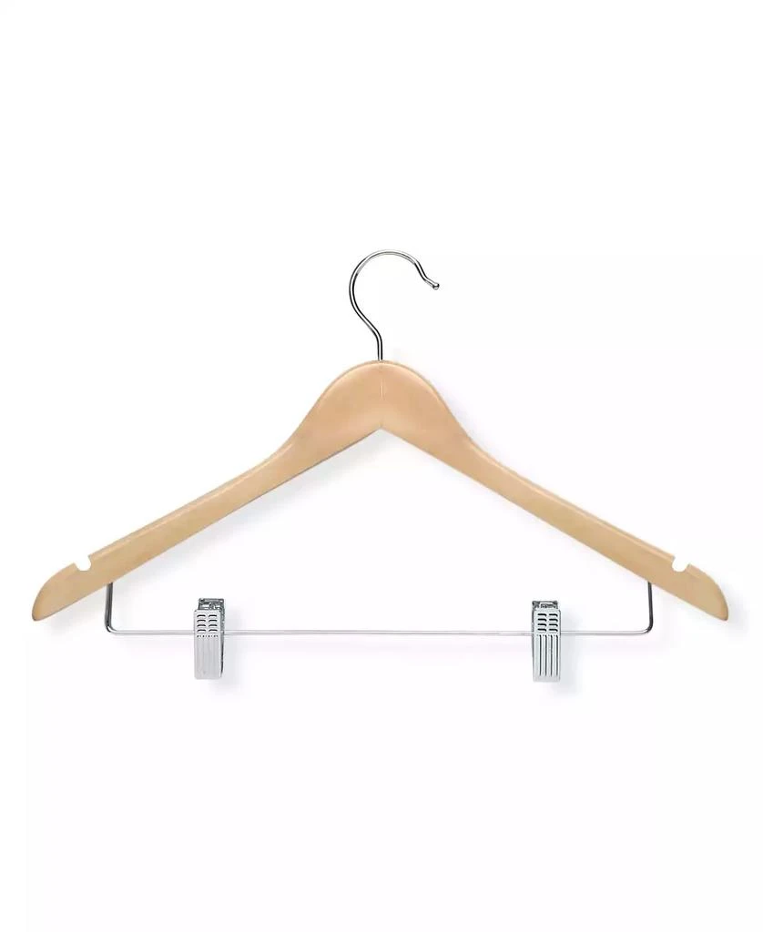 商品Honey Can Do|Suits Wooden Maple Clip Hangers, Set of 12,价格¥344,第1张图片