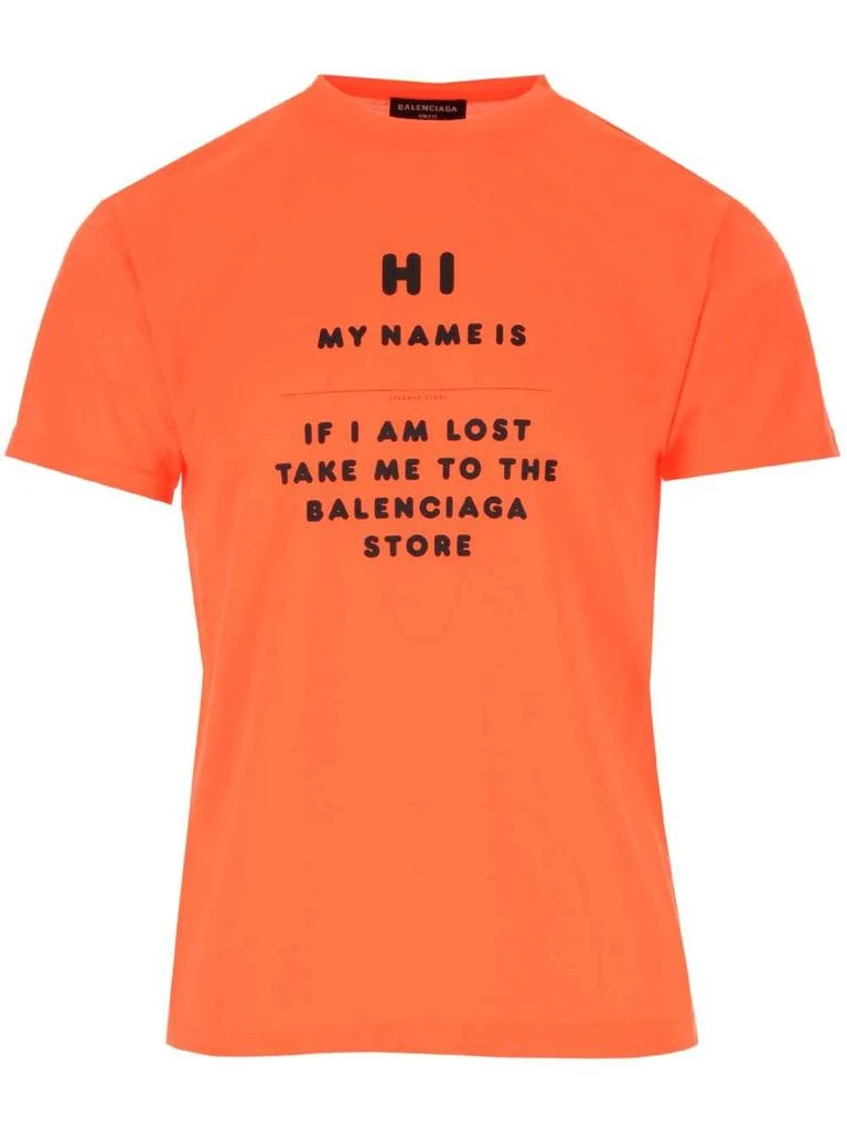 商品Balenciaga|Balenciaga Mens Orange T-Shirt,价格¥4190,第1张图片