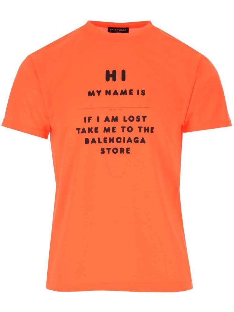 商品Balenciaga|Balenciaga Mens Orange T-Shirt,价格¥4274,第1张图片