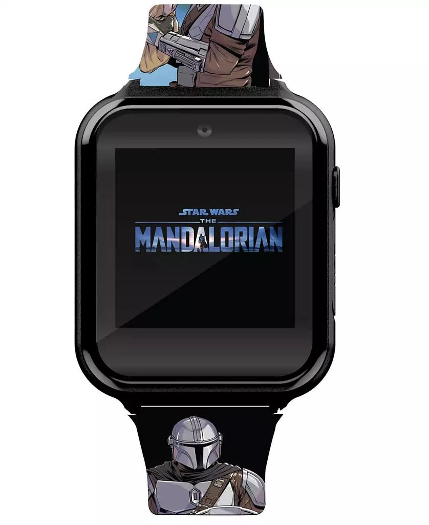 商品Star Wars|Children's Mandalorian Gray Silicone Smart Watch 38mm,价格¥277,第1张图片