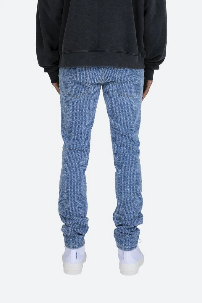 商品MNML|M308 Jacquard Slim Denim - Blue,价格¥363,第4张图片详细描述