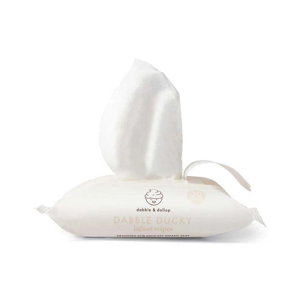 商品Dabble & Dollop|Dabble Ducky Face & Neck Wipes,价格¥91,第2张图片详细描述