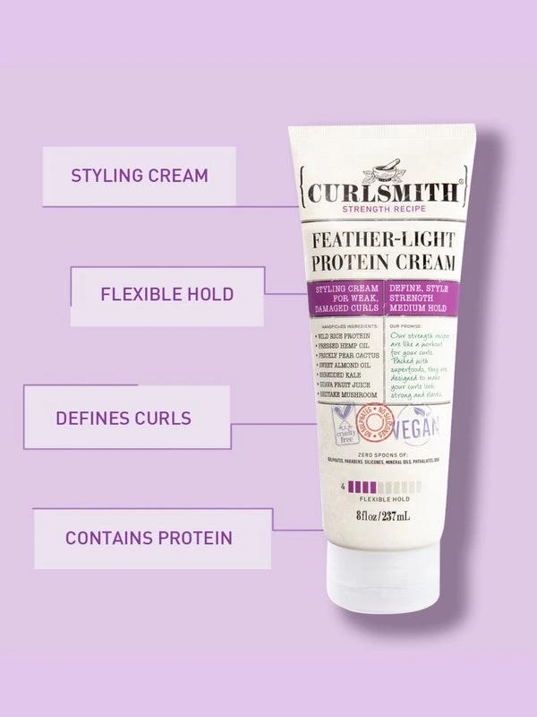 商品CURLSMITH|Feather-light Protein Cream 8OZ,价格¥204,第2张图片详细描述