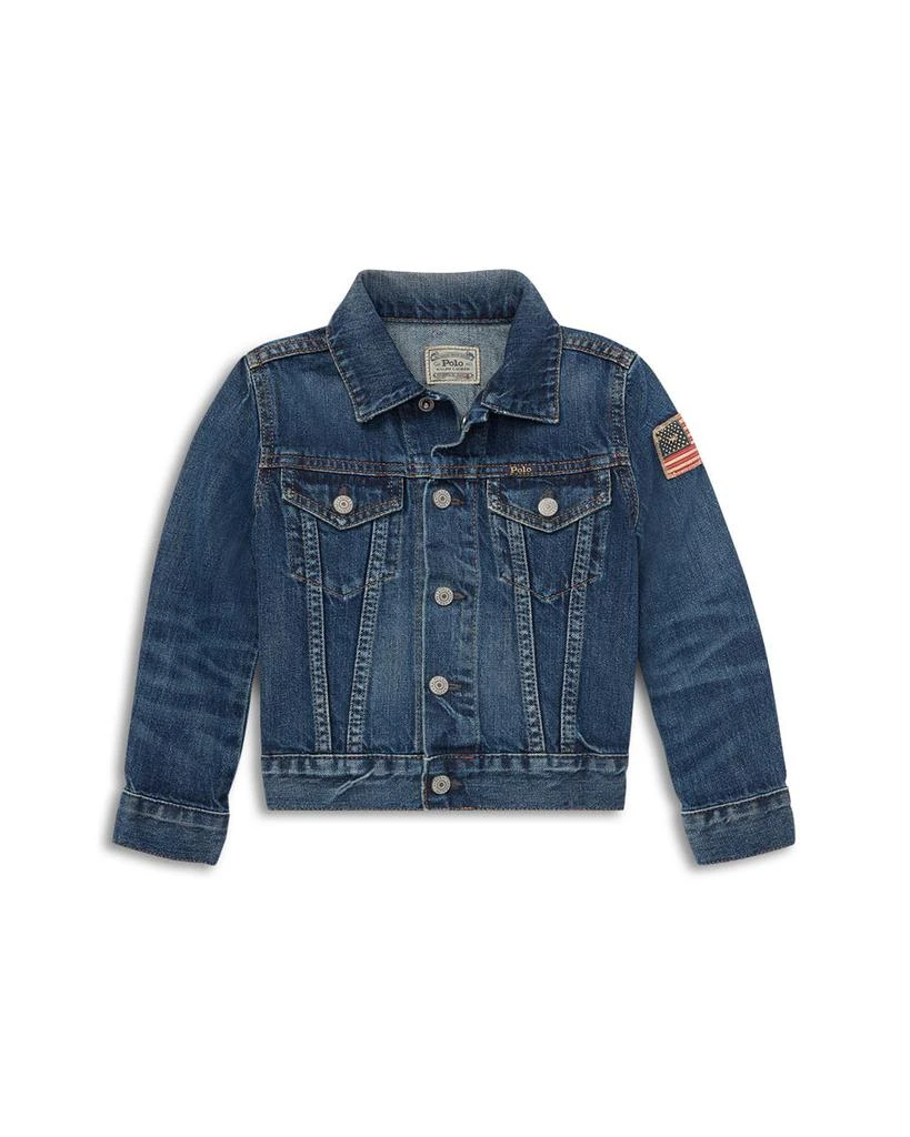 商品Ralph Lauren|Boys' Cotton Denim Jacket - Little Kid, Big Kid,价格¥675,第1张图片