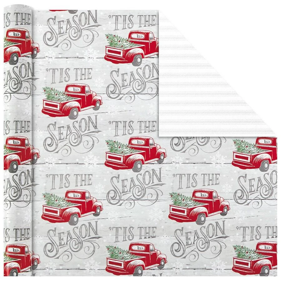 商品Hallmark|Holiday Reversible Wrapping Paper Bundle,价格¥64,第4张图片详细描述