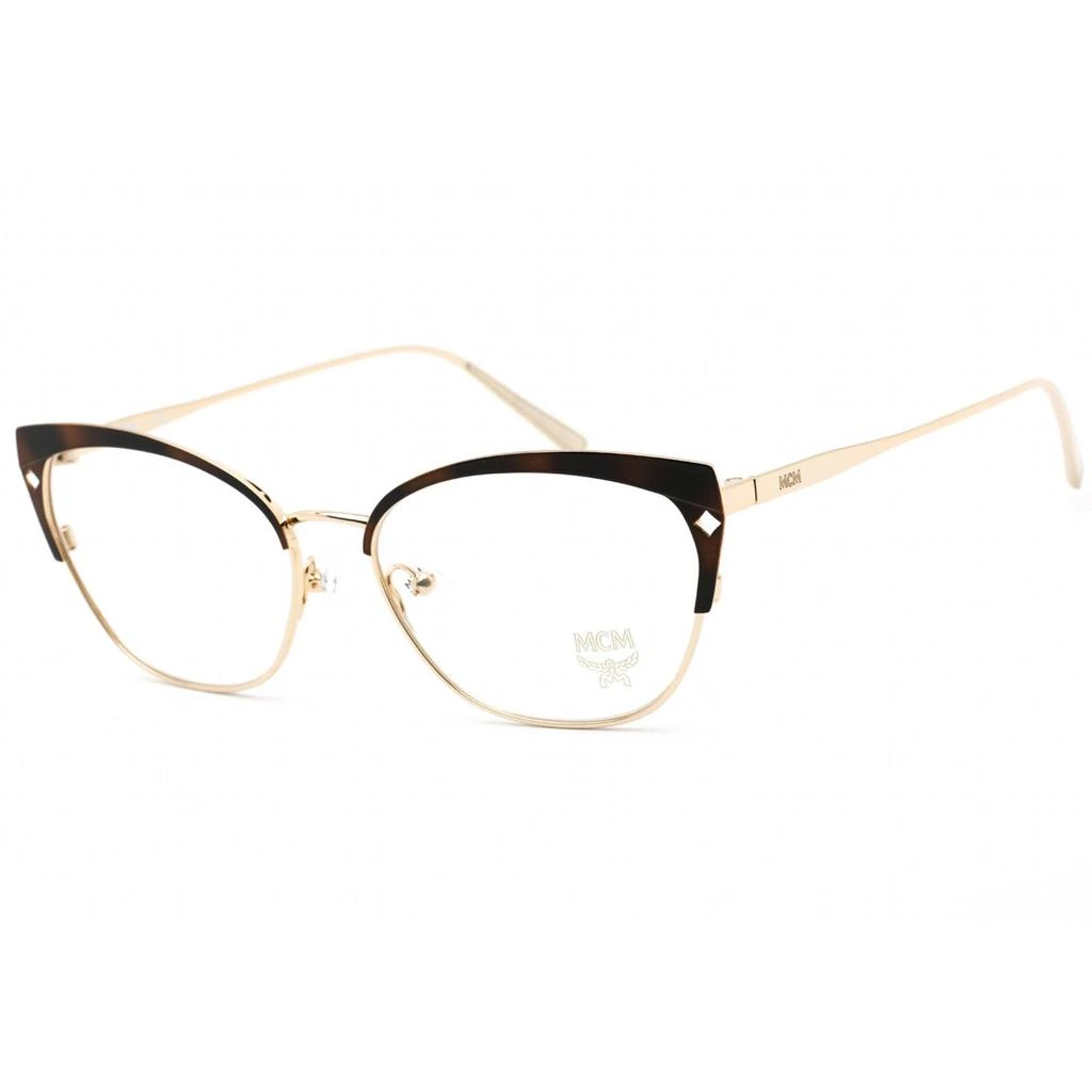 商品MCM|MCM Women's Eyeglasses - Clear Demo Lens Gold/Havana Cat Eye Frame | MCM2113 723,价格¥363,第1张图片