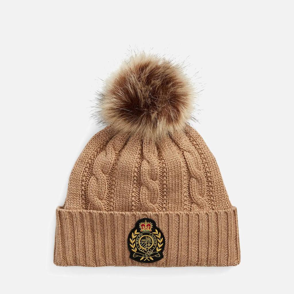 Lauren Ralph Lauren Pompom Cable-Knit Beanie商品第1张图片规格展示