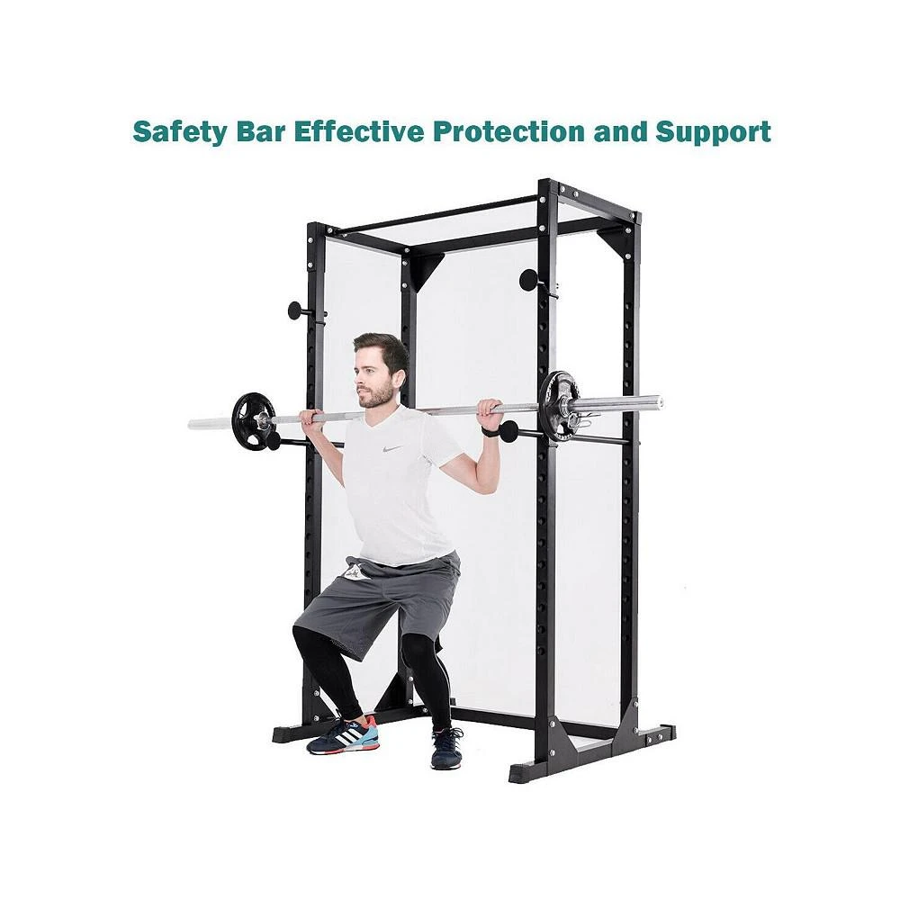 商品Costway|Adjustable Dumbbell Rack Cage Chin up Squat Stand,价格¥1393,第2张图片详细描述