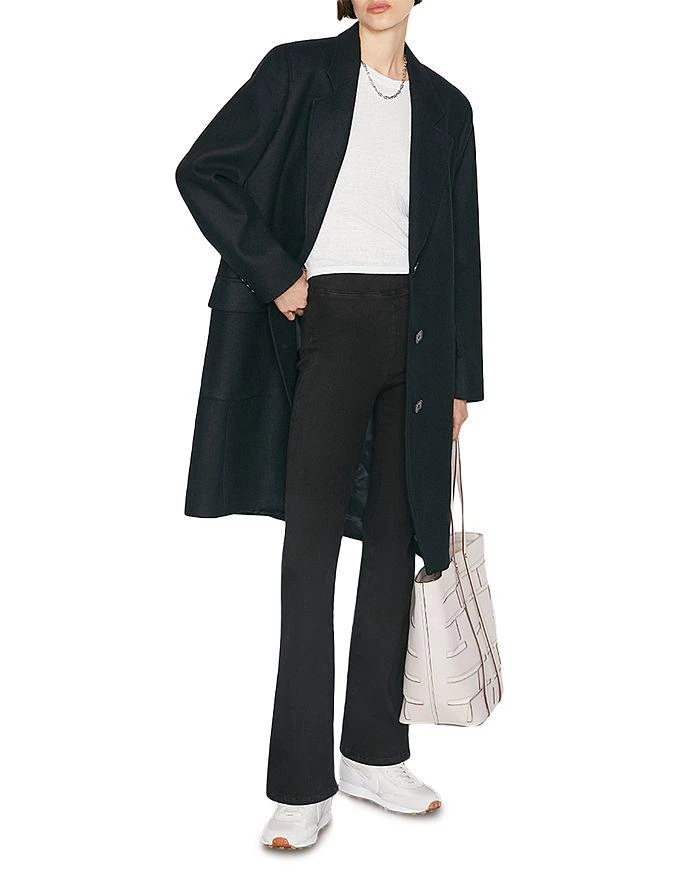 商品FRAME|The Jetset High Rise Flare Jeans in Sheen Noir,价格¥1182,第1张图片详细描述