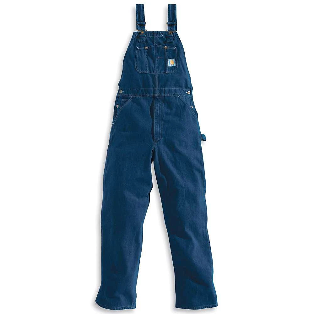 商品Carhartt|Carhartt Men's Washed Denim Bib 吊带裤,价格¥326,第1张图片