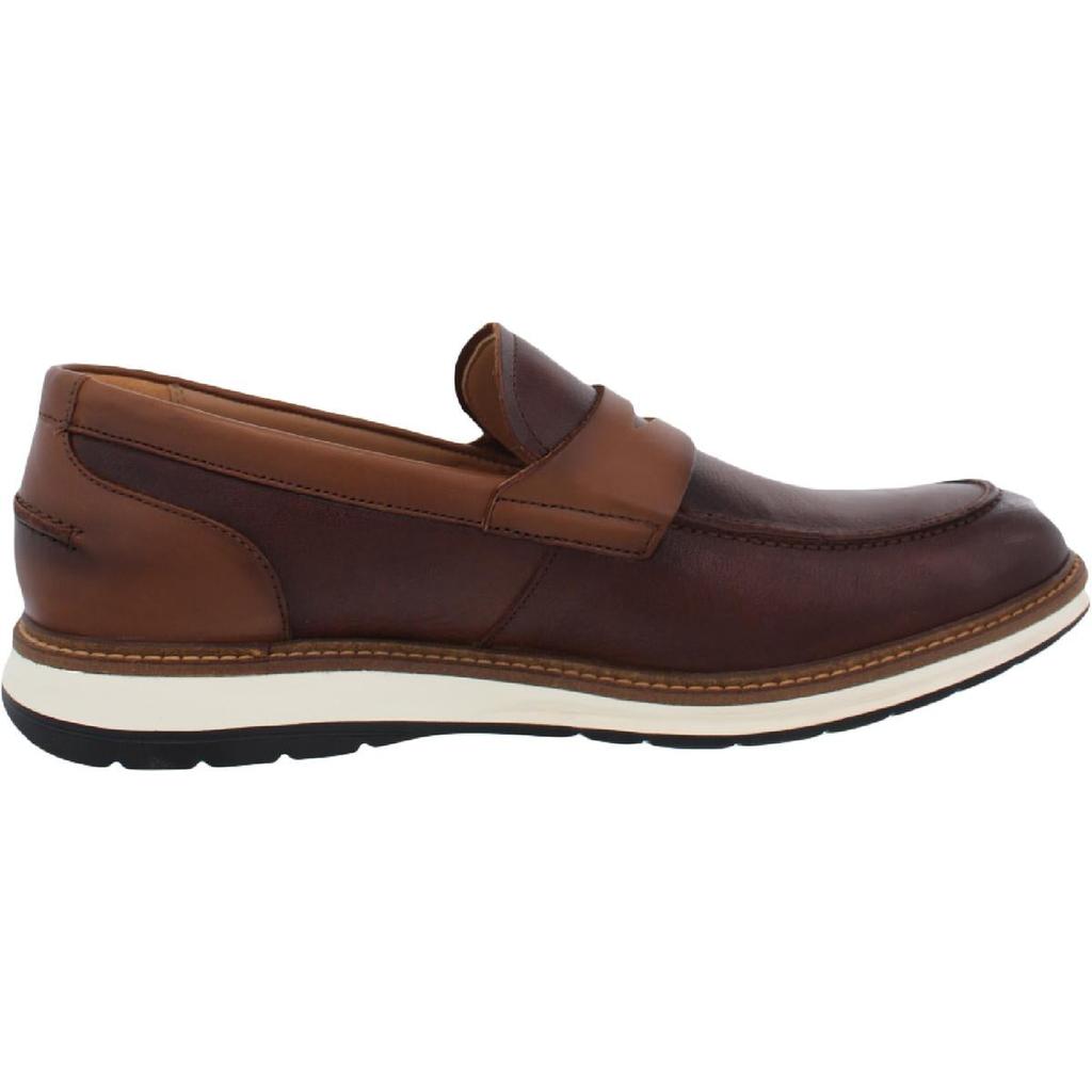Chantry Penny Mens Leather Slip On Penny Loafers商品第2张图片规格展示