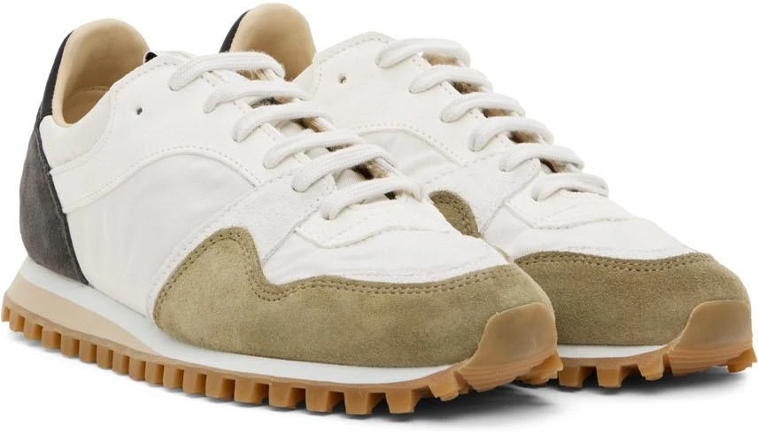 商品Spalwart|White & Khaki Marathon Trail Low Mix Sneakers,价格¥1176,第4张图片详细描述