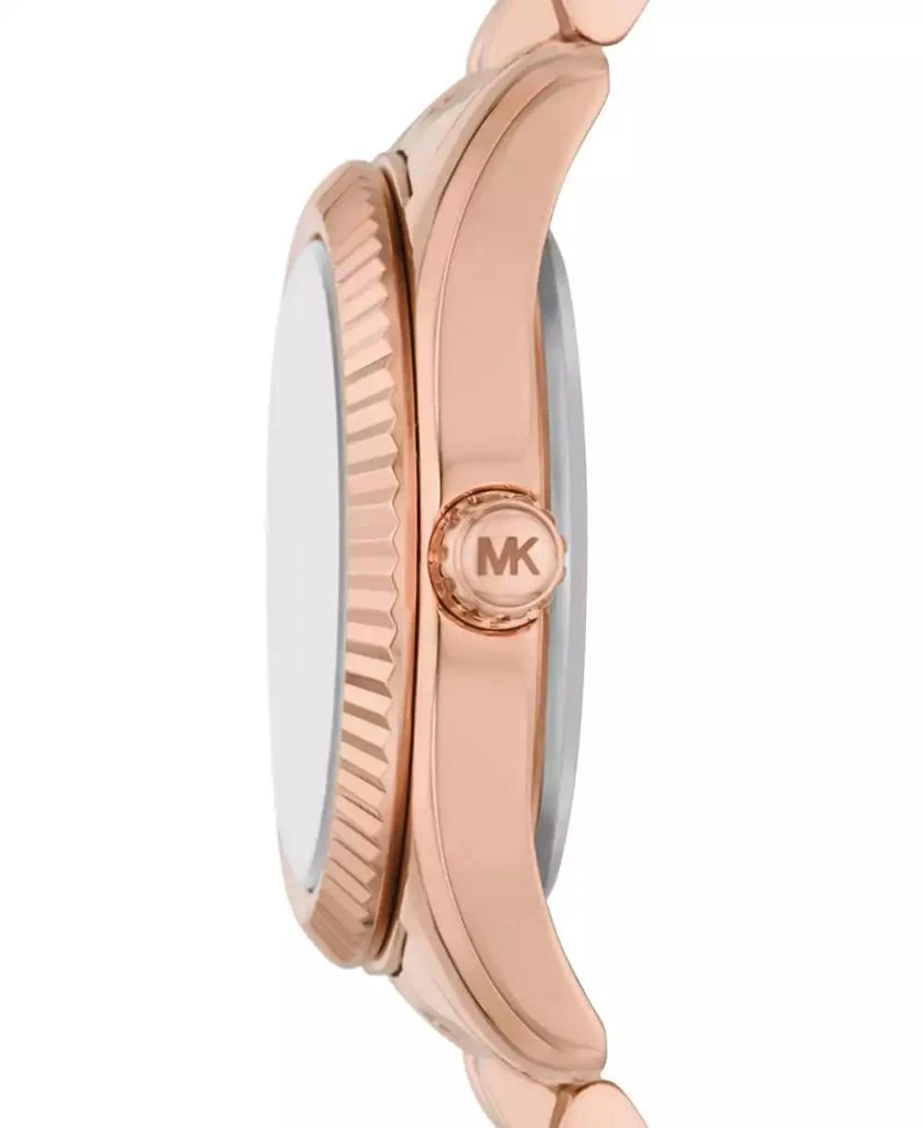 商品Michael Kors|Women's Lexington Three-Hand Rose Gold-Tone Stainless Steel Watch 26mm,价格¥1684,第2张图片详细描述