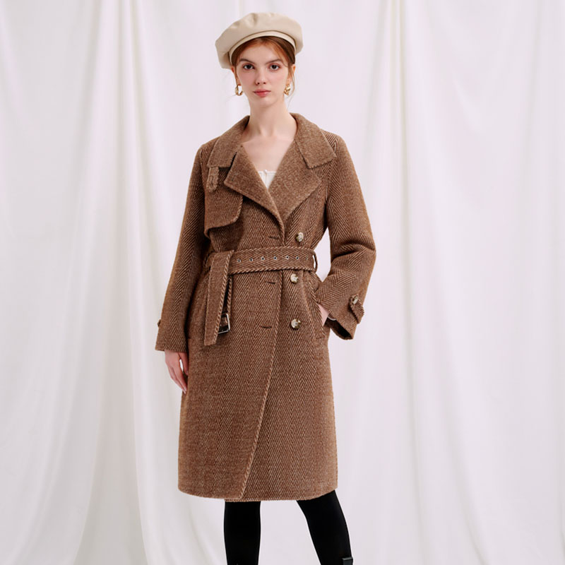 Shelby Wool Coat - Chocolate | Shelby羊毛大衣 - 巧克力色商品第1张图片规格展示