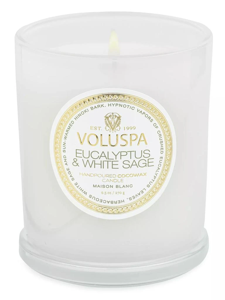 商品Voluspa|Eucalyptus & White Sage Boxed Classic Candle,价格¥264,第1张图片