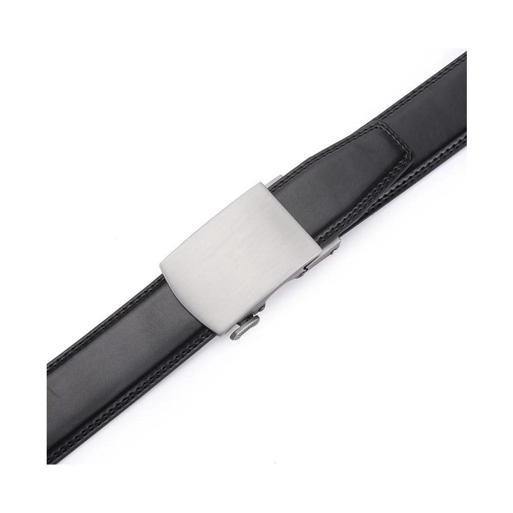 商品Mio Marino|Men's Solid Buckle Ratchet Belts,价格¥209,第2张图片详细描述