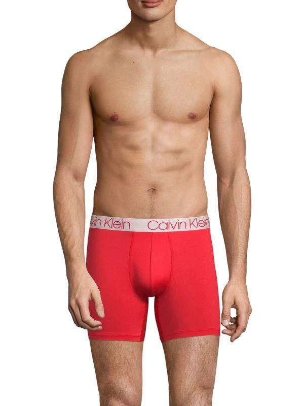 商品Calvin Klein|Ultra Soft 3-Pack Boxer Briefs,价格¥176,第2张图片详细描述