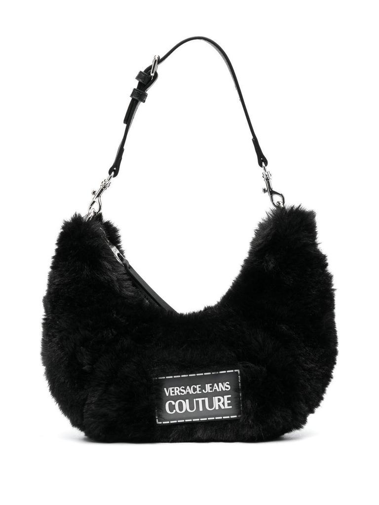 Versace Jeans Womens Black Polyester Shoulder Bag商品第1张图片规格展示