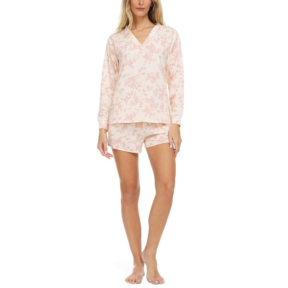 商品Flora Nikrooz|Tabitha French Terry Shorts Pajama Set,价格¥92,第1张图片