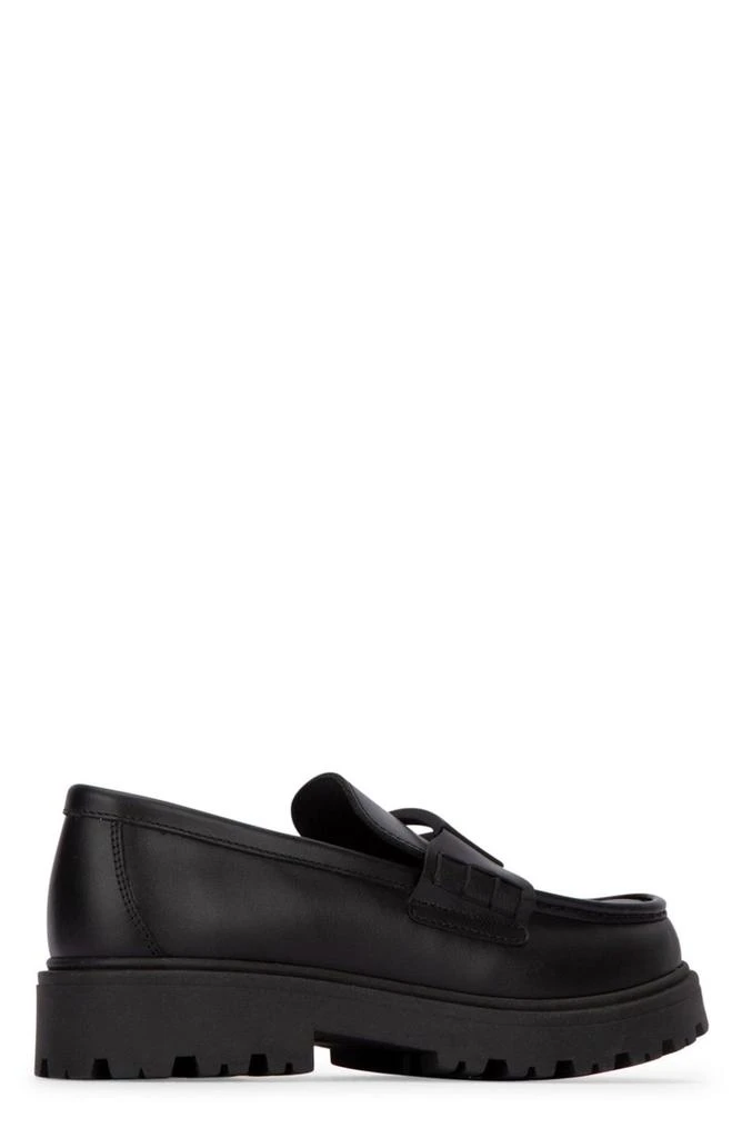 商品Fendi|Fendi Kids FF-Logo Plaque Round-Toe Loafers,价格¥4236,第3张图片详细描述