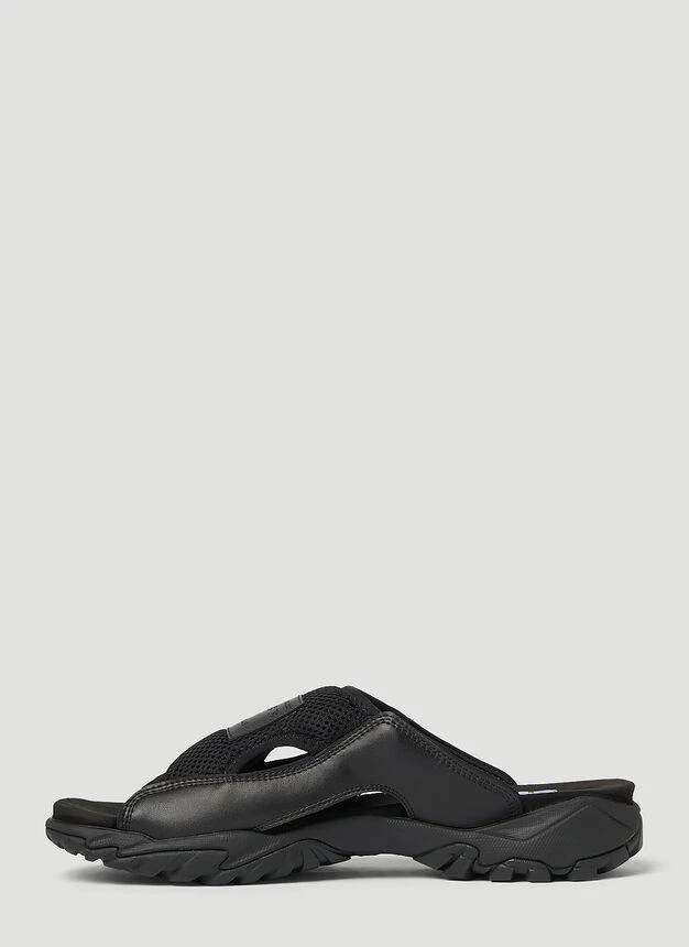 商品Alexander McQueen|S10 Striae Slides in Black,价格¥779,第3张图片详细描述