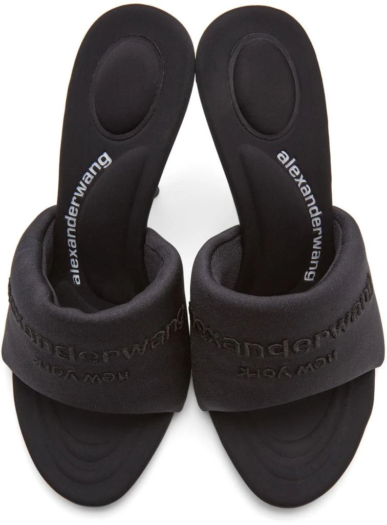 商品Alexander Wang|Black Sienna Mule Heeled Sandals,价格¥3829,第5张图片详细描述