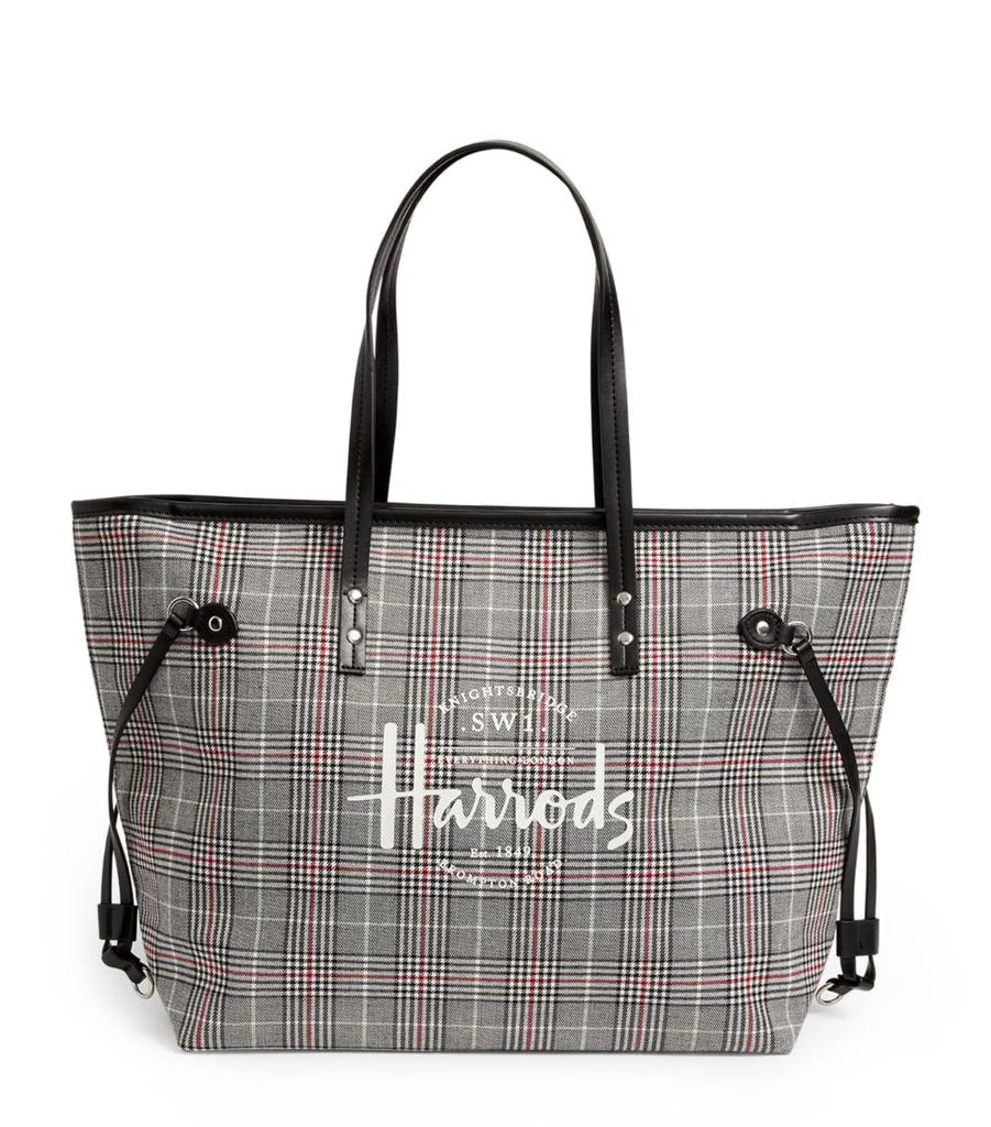 商品Harrods|Southbank Grey Check Tote Bag,价格¥611,第1张图片