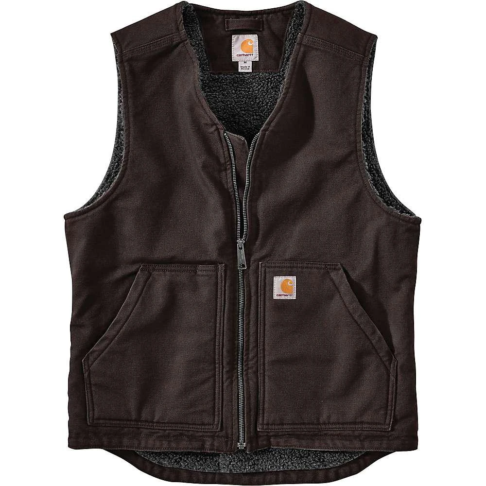 商品Carhartt|Carhartt Men's Washed Duck Sherpa-Lined Vest,价格¥650,第3张图片详细描述