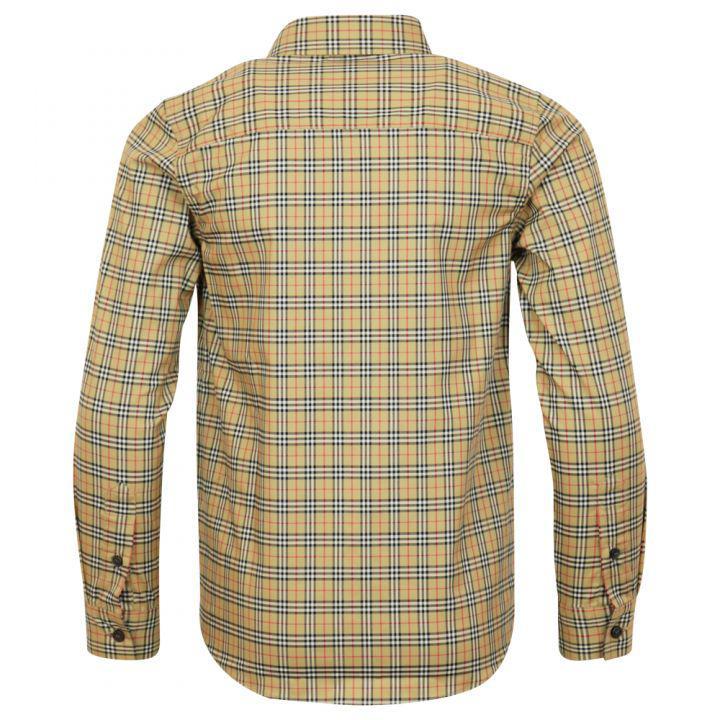 商品Burberry|Beige Long Sleeve Owen Shirt,价格¥1502,第6张图片详细描述