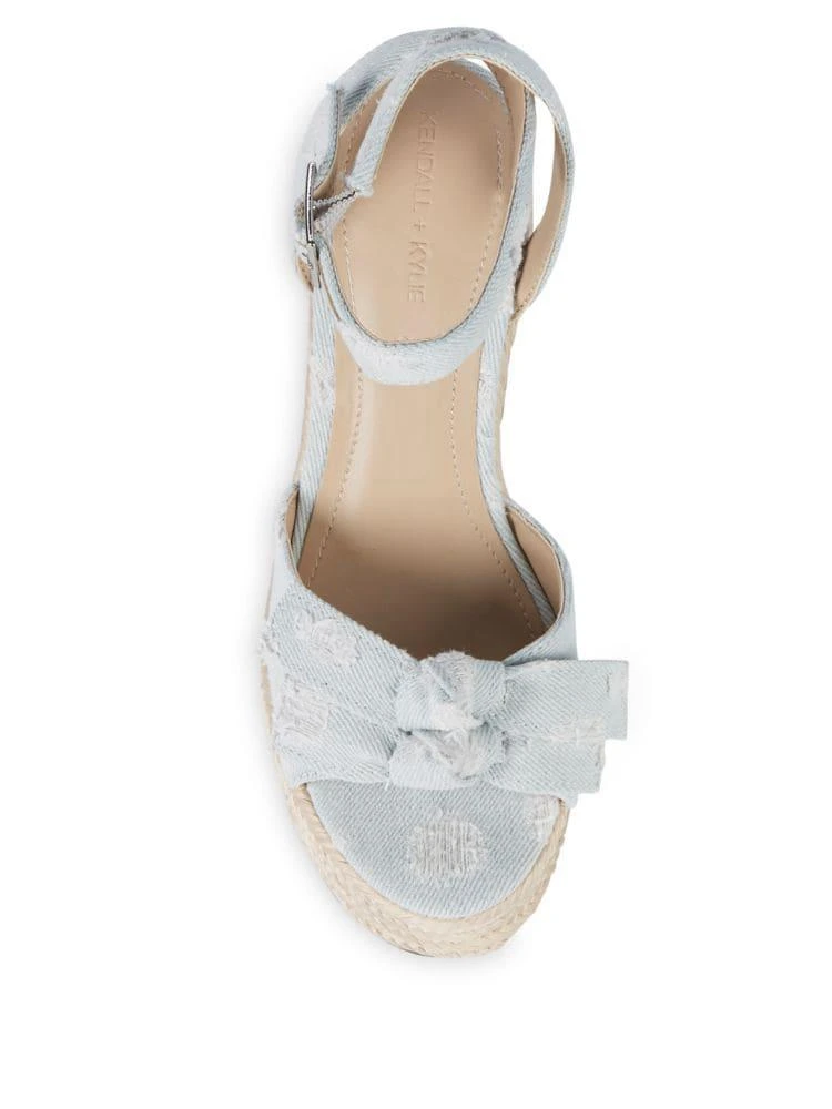 商品KENDALL & KYLIE|Gwenn Denim Espadrille Platform Wedges,价格¥331,第5张图片详细描述
