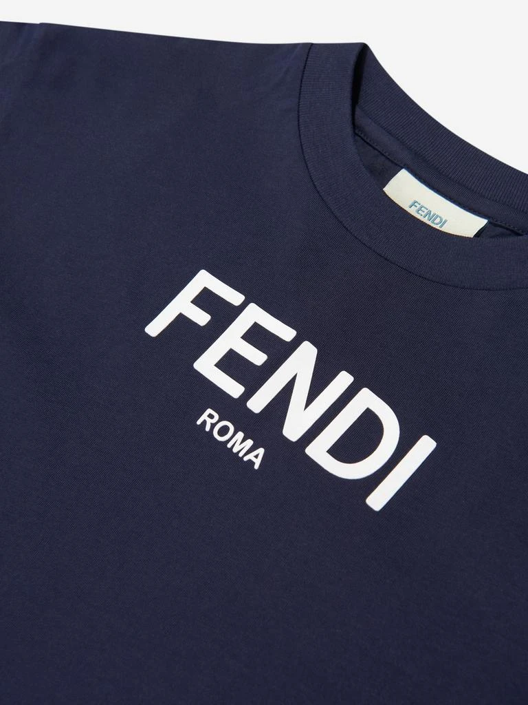 商品Fendi|Kids Logo T-Shirt in Navy,价格¥1582-¥1675,第4张图片详细描述