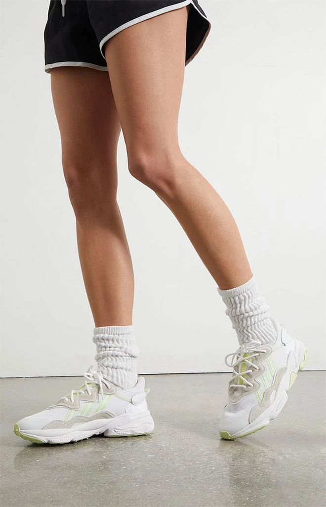 商品Adidas|Women's White & Green Ozweego Sneakers,价格¥574,第1张图片