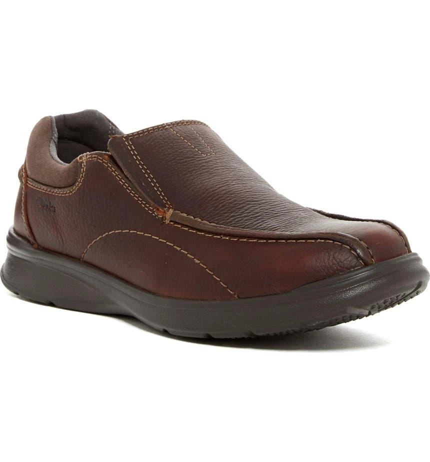商品Clarks|Cotrell Step Leather Slip-On Loafer - Wide Width Available,价格¥442,第1张图片