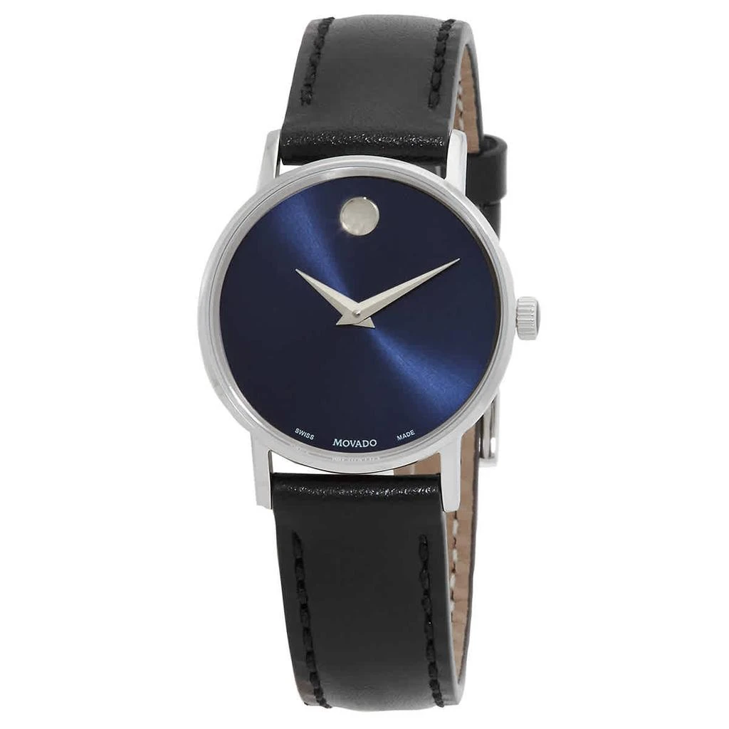 商品Movado|Classic Museum Quartz Blue Dial Ladies Watch 0607318,价格¥1604,第1张图片