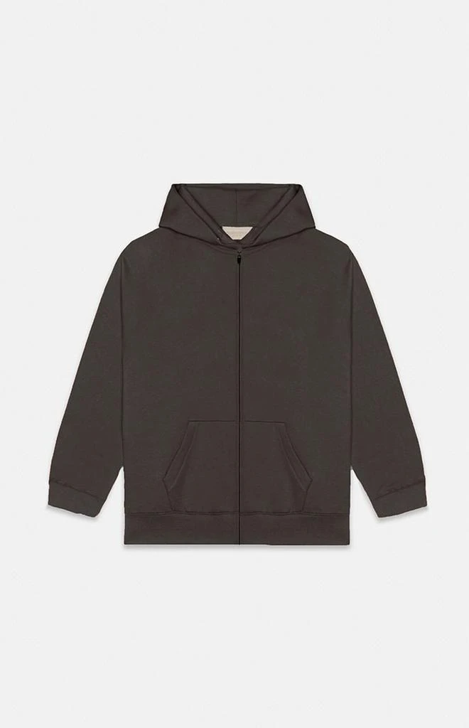 商品Essentials|Off Black Full Zip Hoodie,价格¥251,第1张图片