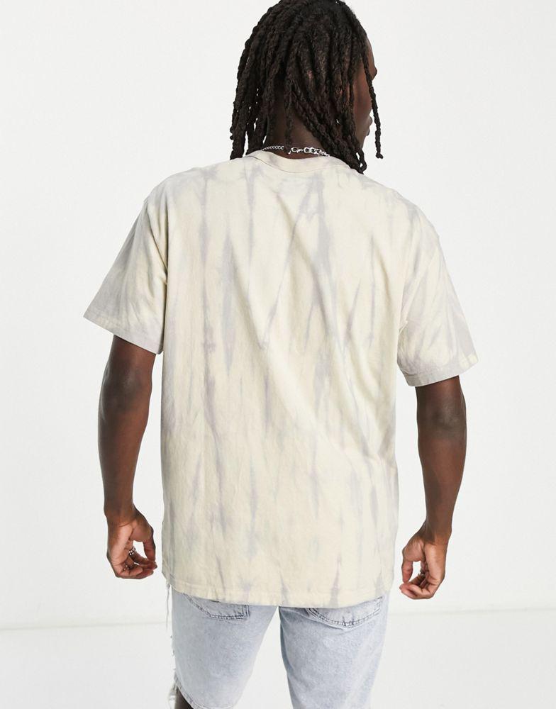 Nike premium essentials loose fit dropped shoulder t-shirt in rattan tie dye商品第2张图片规格展示