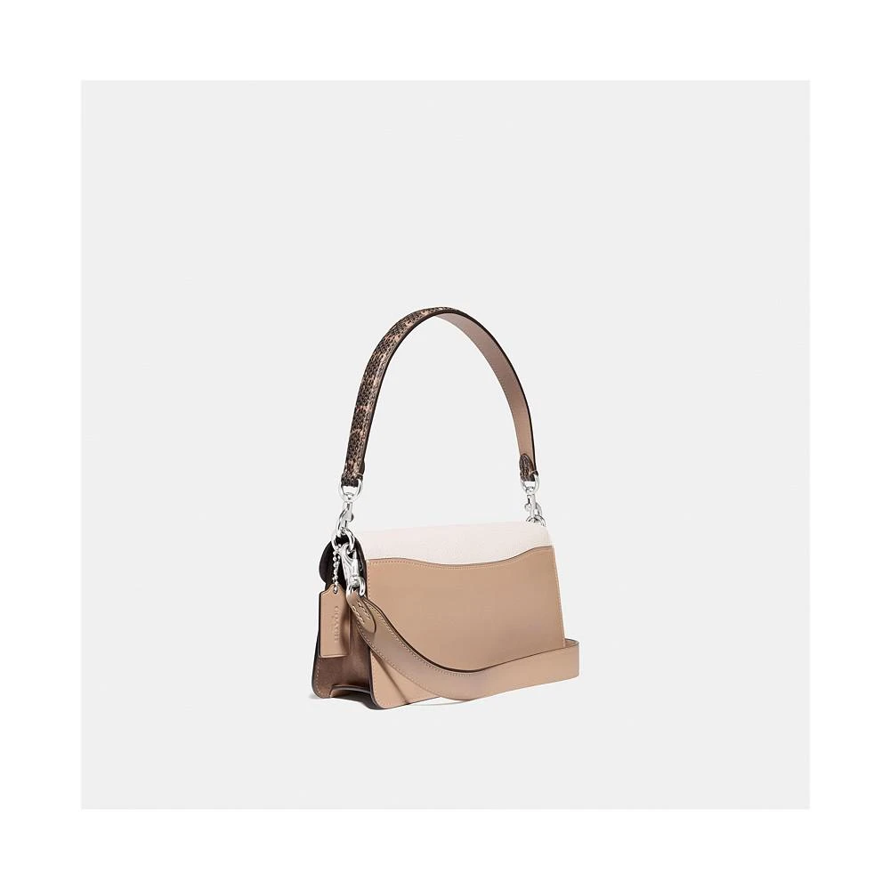 商品Coach|Tabby 26 蛇皮纹镶边拼色手提斜挎包,价格¥1757,第5张图片详细描述