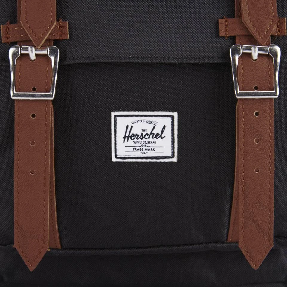 商品Herschel Supply|HERSCHEL SUPPLY CO. MEN'S LITTLE AMERICA BACKPACK - BLACK/TAN,价格¥980,第3张图片详细描述