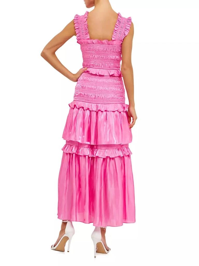 商品Endless Rose|Sheen Smocked Maxi Dress,价格¥1284,第3张图片详细描述