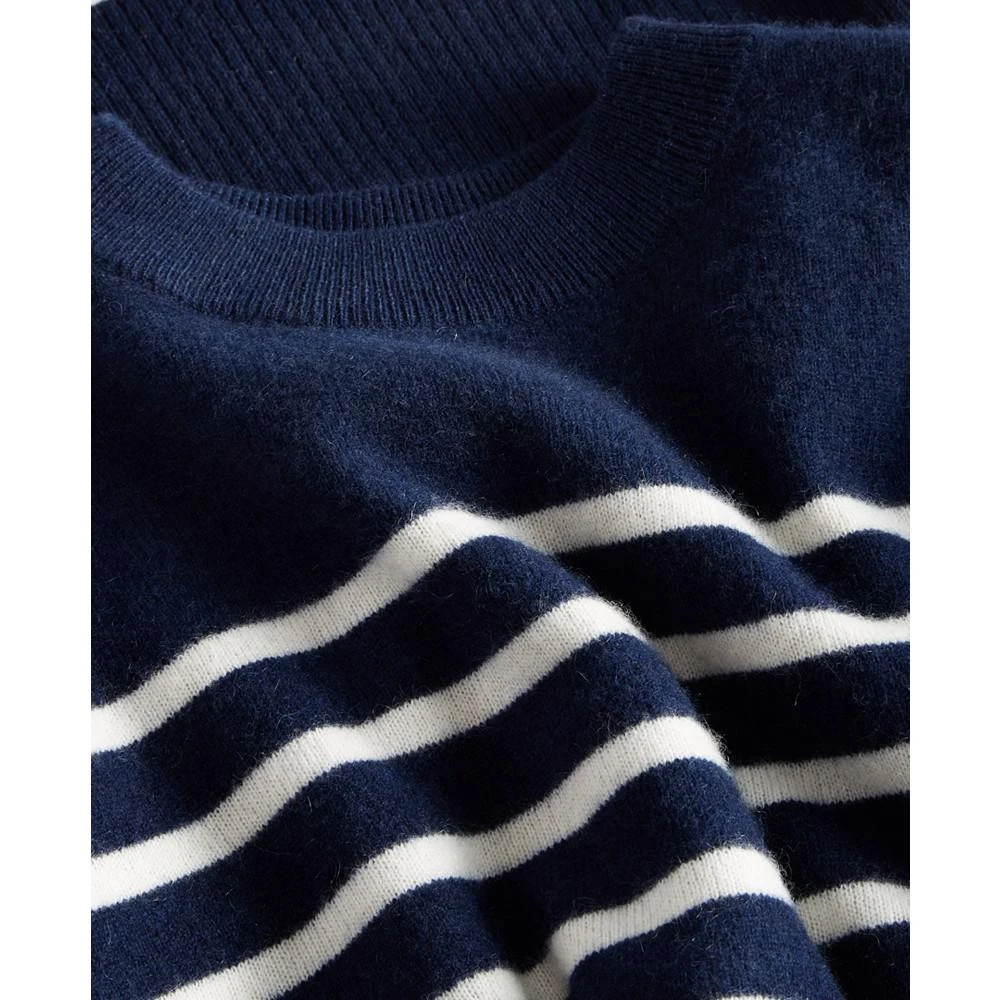 商品Charter Club|Women's 100% Cashmere Striped Drop-Hem Sweater, Created for Macy's,价格¥1134,第4张图片详细描述