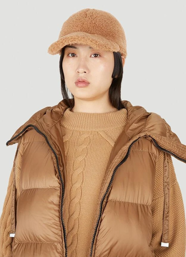 商品Max Mara|Gimmy Fluffy Baseball Hat in Camel,价格¥1565,第2张图片详细描述