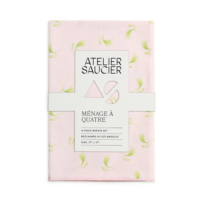 商品ATELIER SAUCIER|Flamingo Pin Napkins, Set of 4,价格¥655,第1张图片详细描述