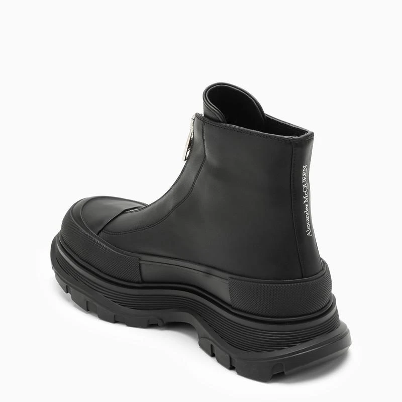 商品Alexander McQueen|Black Zip Tread Slick boot,价格¥6544,第4张图片详细描述