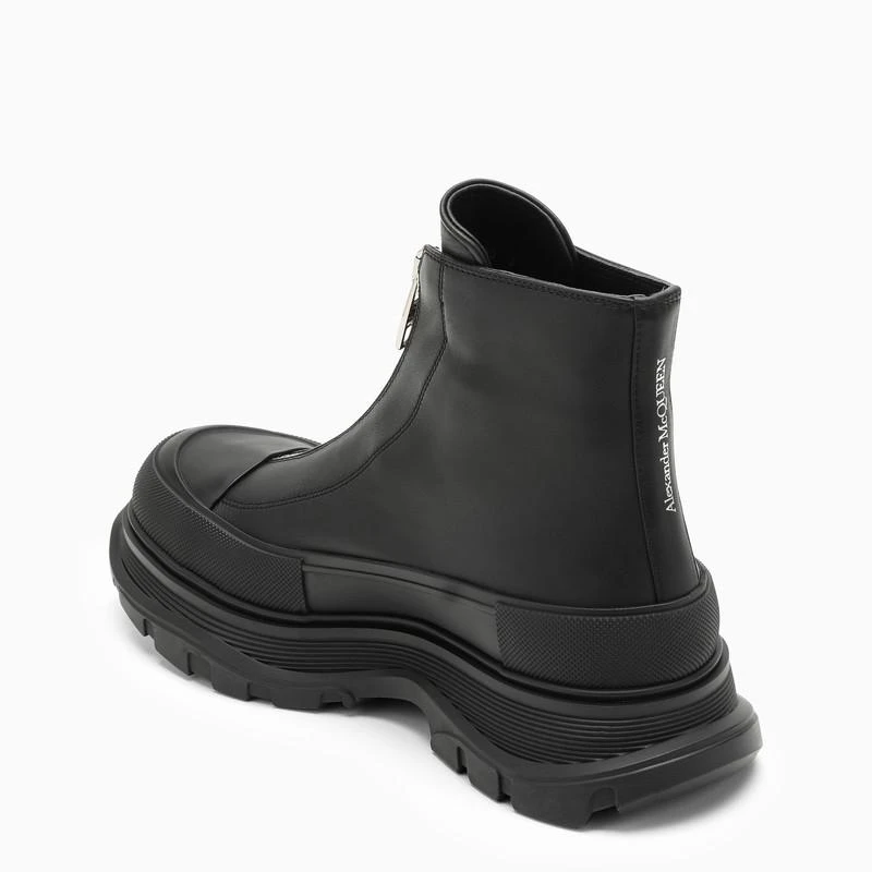 商品Alexander McQueen|Black Zip Tread Slick boot,价格¥3484,第4张图片详细描述