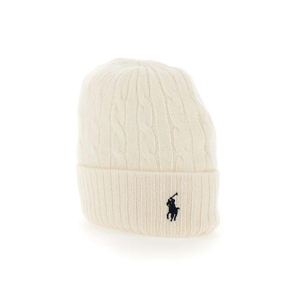 POLO RALPH LAUREN "Cable Cuff" wool and cashmere hat商品第4张图片规格展示