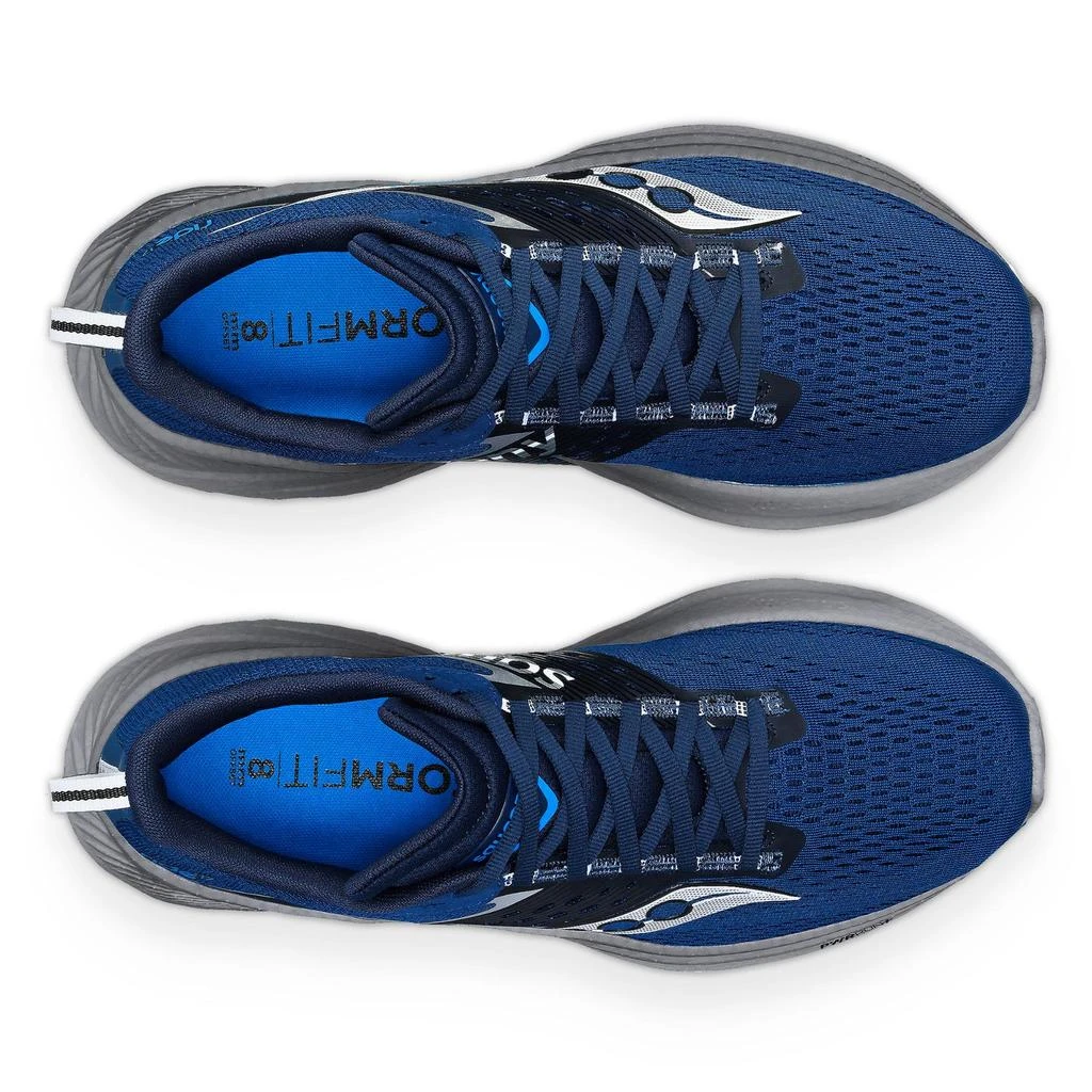 商品Saucony|Men's Ride 17 Running Shoes In Tide/silver,价格¥759,第5张图片详细描述