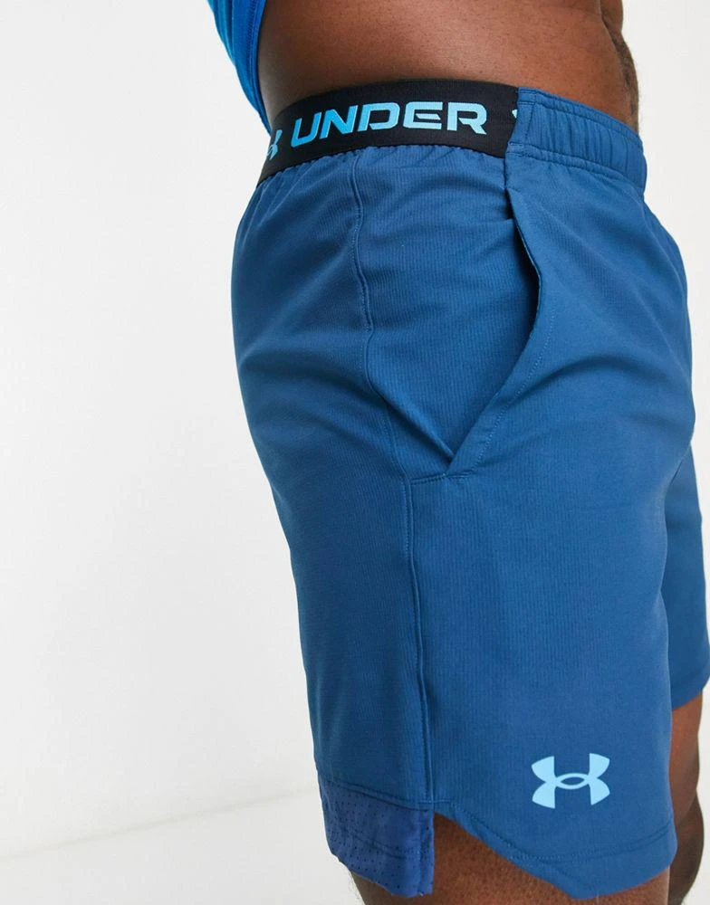商品Under Armour|Under Armour Training Vanish woven 6 inch shorts in blue,价格¥337,第4张图片详细描述