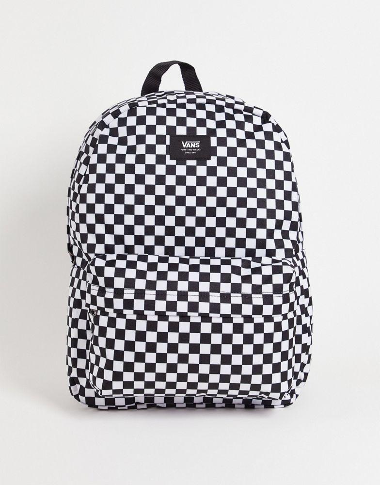 Vans Old Skool Check backpack in black/white商品第1张图片规格展示