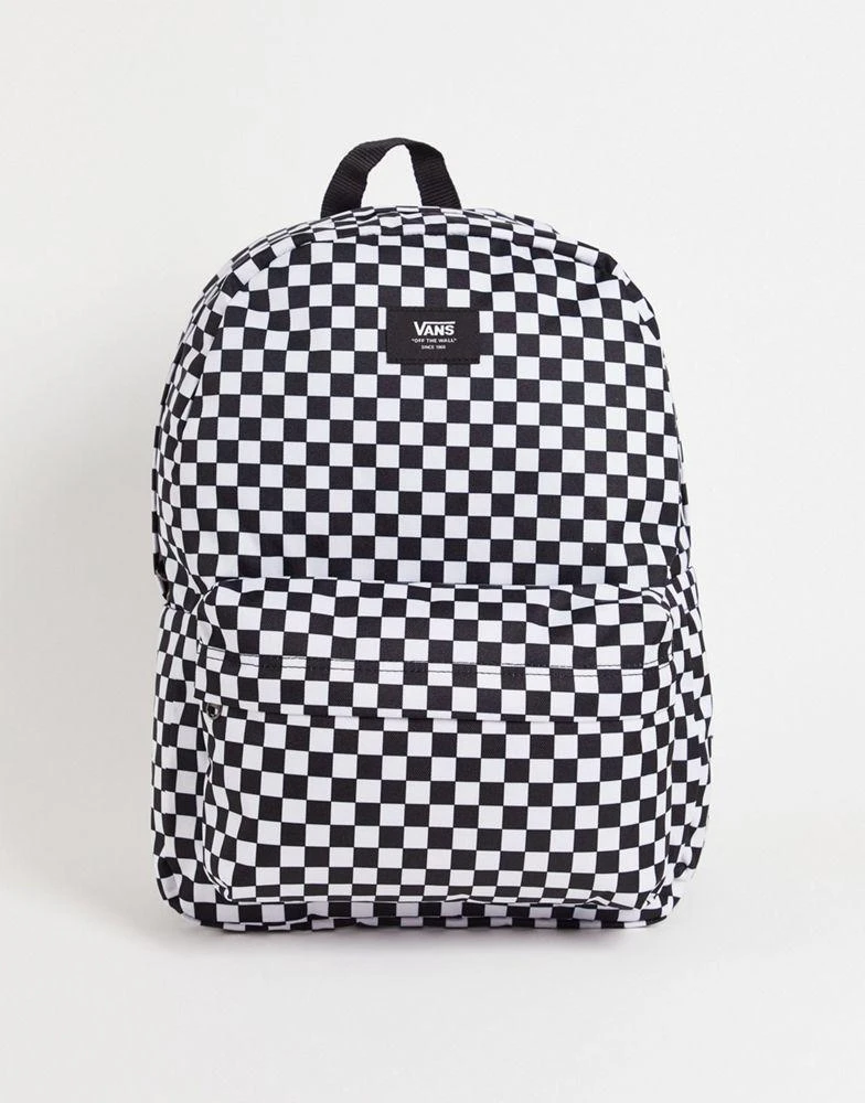 商品Vans|Vans Old Skool Check backpack in black/white,价格¥198,第1张图片