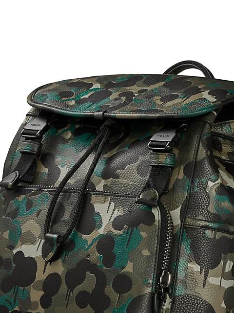 League Grained Leather Backpack商品第5张图片规格展示
